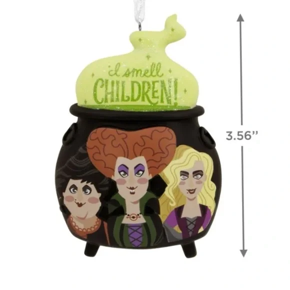 Hallmark Disney’s Hocus-Pocus “Sanderson Sisters Cauldron” Christmas Ornament - Picture 3 of 12